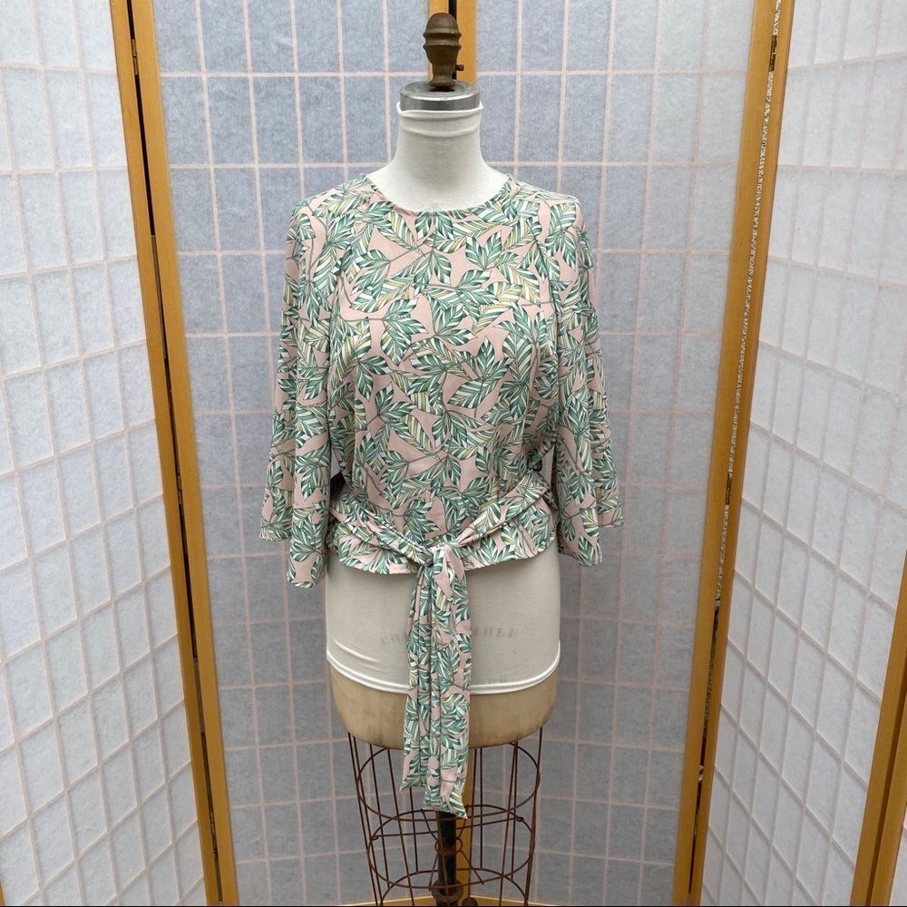 Code Mode Top Shirt Blouse Tie Waist Size Small